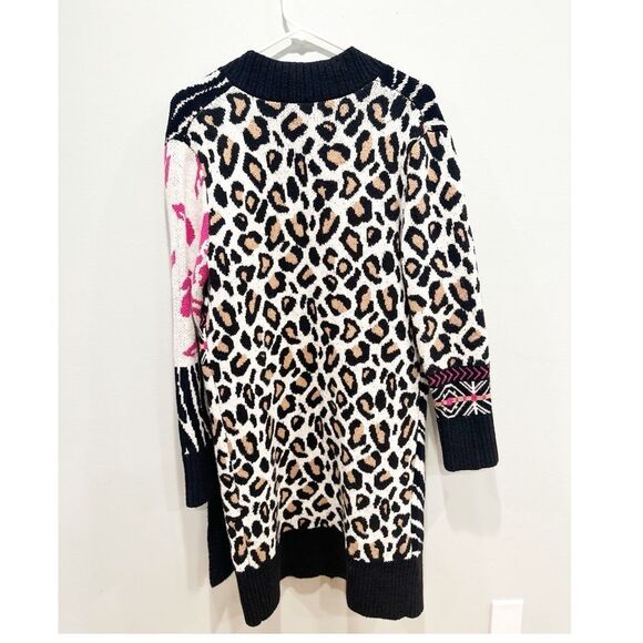 Anthropologie maeve makaya animal print wildlife cardigan - Picture 4 of 6